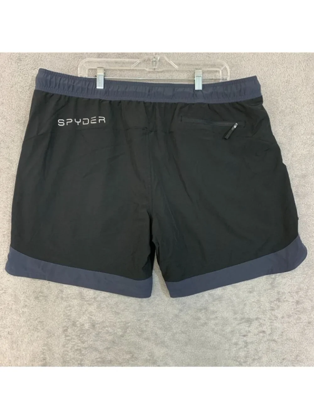 NWT Spyder Swim Shorts Men's XXL Black Quick-Dry UV Protection Lined